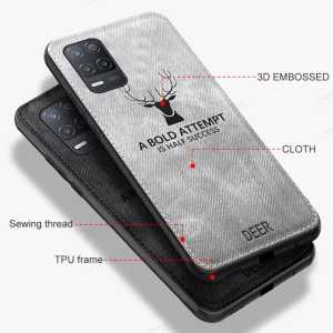 Promo Case Realme 8i / 8 5G 2021 Softcase Deer Cloth Jeans Canvas Slim Armor Back Cover Slim Case