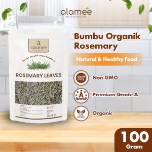 ALAMEE Daun Rosemary Kering Dried Leaves Garnish Murni Asli Tanpa Campuran Bumbu Dapur 100g