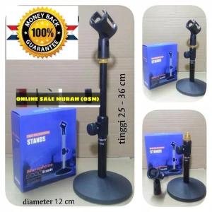 G47 original stand mic meja kaki bulat karaoke holder bundar mik TABLE tempat MICROPHONE meja gantun