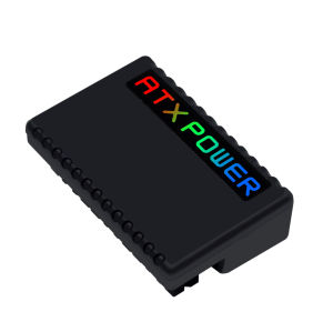 High-Quality 24Pin ATX Power Connector with RGB Lighting for PC Chassis Cable Assembly - Black 90 Degree Universal Plug 3-Year Warranty