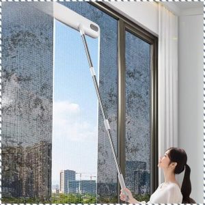 แปรงหน้าจอหน้าต่าง สามารถจับคู่กับกระดาษกําจัดฝุ่นได้ เครื่องมือทําความสะอาด อ่อนนุ่ม ไม่เจ็บมือ