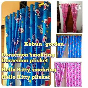 Gorden Karakter Hello Kity Dan Doraemon Model Smokring Dan Plisket