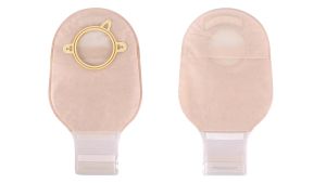 10barriers or (15bags+6barriers) Ostomy Supplies Colostomy Bags Two Piece Drainable Pouches with hoop and loop Stoma Care
