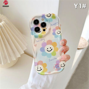 (Lokal Ready) PENGER Casing hp Redmi Note 12 Pro Redmi A2 A1 Redmi 10 2022 9 12C 10C 9A 10A 9C Note10 5G 10s Note11 11s Note8 Note9s Note8 Bunga Segar Lucu Lembut 3D Bergelombang Penutup Tepi Melengkung Smiley Softcase
