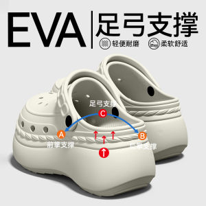 [Free Shipping] WomenS Thick-Soled Clogs Breathable Beach Sandals 2026 New Style Non-Slip Beach Slippers Suitable For Outdoor Wear In Summer