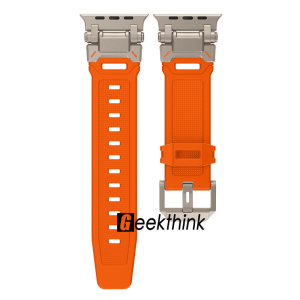 GEEKTHINK Metal+TPU Band (no watch) For Apple Watch 10 46mm Ultra 2/Ultra Silicone Strap 49mm 45mm44mm 42mm For iWatch Series 10 9 8 7 6 5 4 3 SE SE2