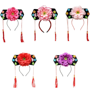 Chinese Princesses Headbands Cosplay Party Headpiece for Historical Reenactment Traditional Costume Headwear