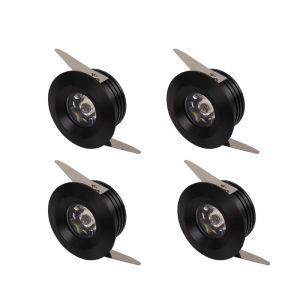 4pcs 1W MINI LED EYEBALL CABINET RACK / DISPLAY SHOWCASE MINI LED RECESSED SPOTLIGHT 220V/DC12v