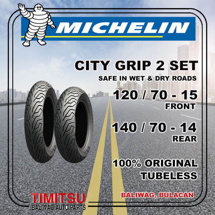 XMAX TIRE SET 120/70-15 140/70-14 MICHELIN CITY GRIP TUBELESS