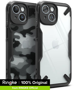 Ringke Fusion-X Compatible with iPhone 15 Case Cover Transparent Hard Back Soft Flexible TPU Bumper Scratch Resistant Shockproof Protection