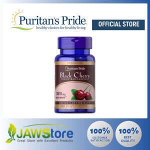 Puritans Pride Black Cherry 1000 mg / 100 Capsules / Item #015691