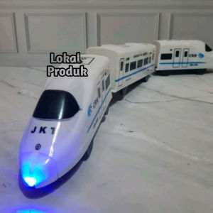 Mainan Kereta Api JKT High Speed Train Set 4 Gerbong 901 | Kereta Kendaraan Bisa Berjalan Indonesia Besar Ada Lampu Dan Music Bisa Berjalan |  Mainan Edukatif Anak Kereta Api MRT Murah Kemasan Mika Plastik