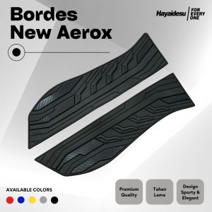 Hayaidesu Floor Step Boardrest Karpet Motor AEROX NEW CONNECTED Bordes - Premium Quality