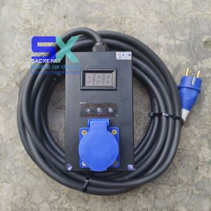 Ổ cắm tiếp địa TỰ ĐỘNG Thông minh + Chống GIẬT - Chịu tải 16A 4kW | e34 VF5 VF8 VF9 hongguang mini ev và thiết bị rò điện như âm thanh ánh sáng | 10 mét dây CADIVI 2x4.0 | Bản TC10-4.0