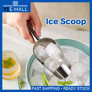 Stainless Steel Ice Cube Scoop Ice Scoop Scoopers Shovel Ais Cube Tea Candy Dessert Bean Food Ice Scraper