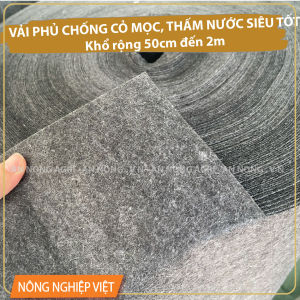 5m dài Vải địa lót chậu trồng cây ngăn rửa trôi đất vải địa chắn cỏ mọc thấm nước nhanh nhiều kích thước