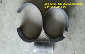 Sàng nghiền bột lỗ 06ly gắn máy đập bột