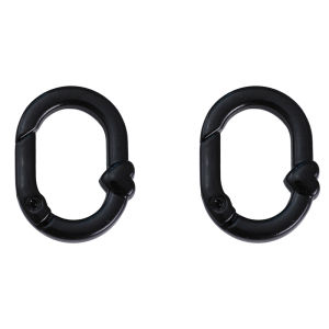 1pc 21X28mm Alloy Painted Oval Heart Spring Buckle For DIY Keychain Accessories Making