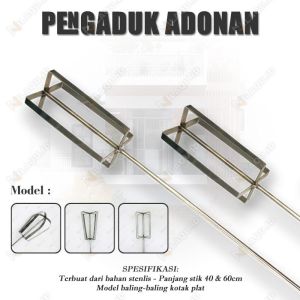 Stik mixer pengaduk adonan martabak terang bulan martabak bangka kue bandung Stainless 60cm