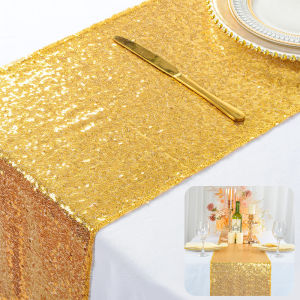 4 seaters/6 seaters/8 seaters/10 seaters Glitter Sequined Dining Table Decoration Dining Table Sparkle For Wedding Birthday Party Christmas Banquet Decorations