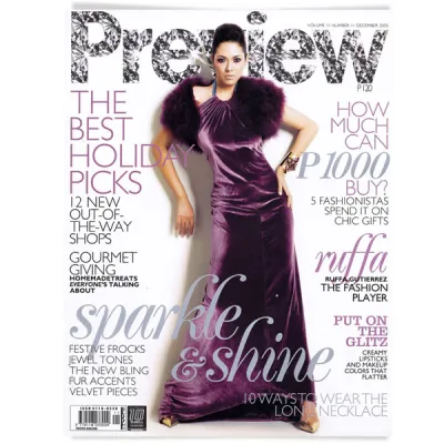 Preview magazine December 2005 RUFFA Gutierrez