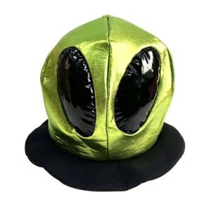 ELFINL Creative Alien Hat Cartoon Funny Cosplay Headgear Party Supplies Comfortable Alien Headwear Photo Props
