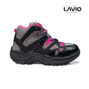 Lavio Sepatu Gunung Boots Wanita Cewek women wanita Axton Original Abu Krem Hitam