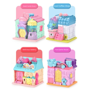 MIRACLE HOME STORE Creative Simulation Play House Toys 3D Expandable Simulated Princess Castle Toy Educational Fun Game with Lighting and Music Miniature Villa Model Toy Childrens Birthday Gift