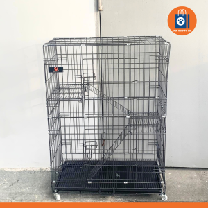 PET CAGE TWO LAYERS CAT CAGE WITH STAIR ANIMAL CAGE