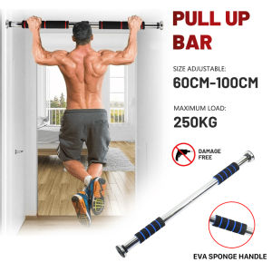 Doorway Pull Up Bar Door Frame Pull up Bar Fits Door Frames Horizontal Bar Adjustable Length For Strength Training