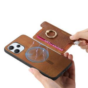 2 in 1 Removable Cards Bag Magne Leather Wallet Case For Redmi Note 13 Pro Plus 12 11 13T POCO X6 14 Ultra Ring Holder Cover
