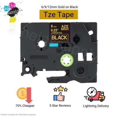 Tze-314 Tze-324 Tze-334 Sticker Label Compatible Brother Sticker Label Tape for Brother P Touch Label Printer Maker [theinksupply]