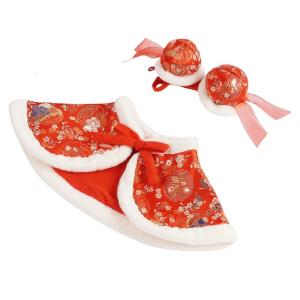 Pet Thickened Cloaks Suit Chinese New Years Dog Clothes Winter Warmth Costume for Spring Festival Celebration