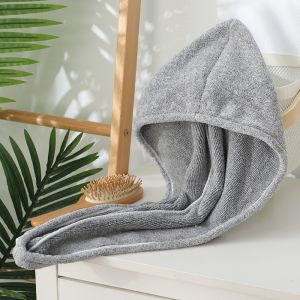 Mũ Tắm Khô Tóc Nữ Cao Cấp | Bằng Sợi Than Tre & Vải Coral Fleece | Hấp Thụ Nước Cực Nhanh Khô Tóc Hiệu Quả