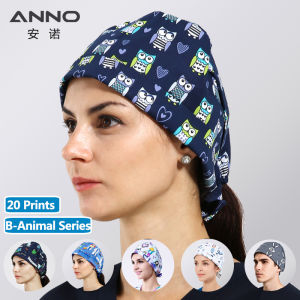 ANNO Adjustable Caps Medical Nurse Hats for Women Men Cotton Hospital Nursing Hat Accessories Beauty Salon Chef Clinic Working Head Dress