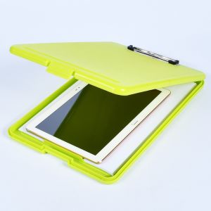 DANGSTORA Portable for School Durable Lightweight Plastic Paper Holder Writing Pad A4 Clipboard Box Filing Storage Document Case