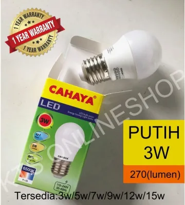 CAHAYA LED 3W 5W 7W 9W 12W 15W 18W SNI/LAMPU LED/LED bohlam