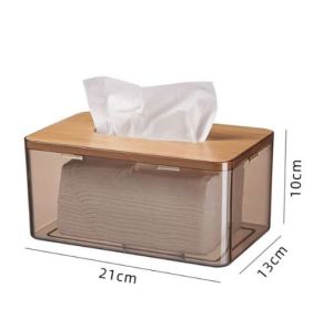 Minimalist Tissue Box Dispenser With Bamboo Lid Square Rectangular Round - Paez Official