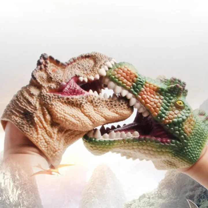 Mini Đồ chơi đầu khủng long Rối tay T-REX Chiến đấu rối Khủng Long Đồ ...