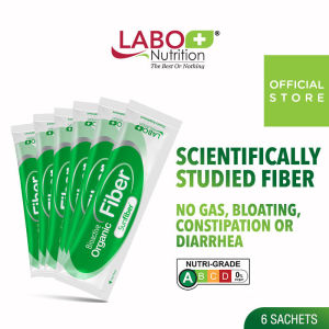 [GIFT WITH PURCHASE] LABO Nutrition Bioactive Organic Fiber 6 Sachets • Bloat-free Sunfiber Supplement for Digestion Bowel Regularity Gut Health Weight Slimming Diarrhea and Constipation No Bloating or Gas • Made in Singapore
