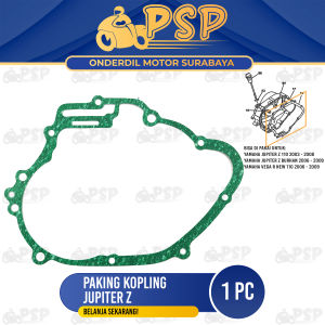 Paking Kopling Jupiter Z - Packing Gasket Block Blok Bak Samping Kopleng Kupling Crankcase Rengkes