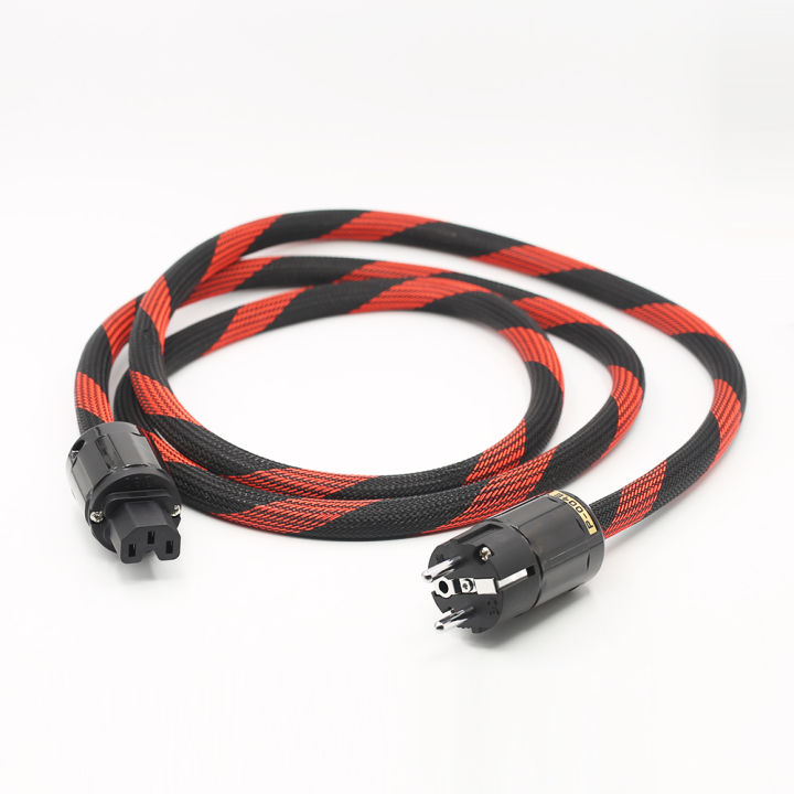 Furukawa Power Cable Two core silver plated Power Cord with EU Plug AC