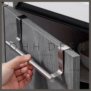 OHHDEER Multi-functional Door Kitchen Shelf Towel Over Holder Drawer Hook Storage Bathroom Scarf Cabinet Hanger 门挂式毛巾架