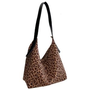 Nhiều mục đích Leopard Slouchy Túi ví đeo vai du lịch làm việc lớn Cặp balo tổ chức túi cho phụ nữ phong cách