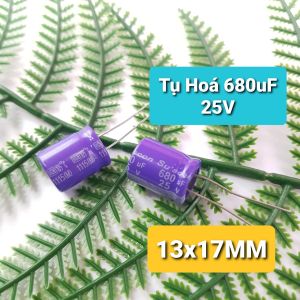 Tụ Hóa 680uF 25V 13x17MM Hãng SUscon
