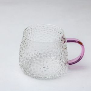 Gelas Minum Teh Kopi - Borosilicate Glass 350ml Gelas Estetik Kaca