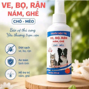 Xịt Chăm Sóc Chó Mèo 310ml | Hỗ Trợ Sạch Ve Rận Bọ Chét Nấm Ghẻ | Hỗ Trợ Giảm Ngứa Da Lông Boss