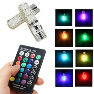 2 Pcs Lampu Sen Sein LED T10 Remote RGB Lampu Kota Senja Motor / Mobil - Lampu Remote
