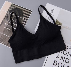 H-833 บราสายเดี่ยวแฟชั่น บราแฟชั่นเว้าหลัง สายเดี่ยว ครอปบรา ชุดชั้นใน