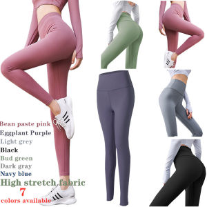 Yoga Pants For Woman 40-90 KG Plus Size High Waist Outdoor Running Legging Female Girls Hip Lift Cycling Fitness Pants Ladies Thin Sports Quick-drying Long Trousers Hip Slim Seamless Sportswear Training